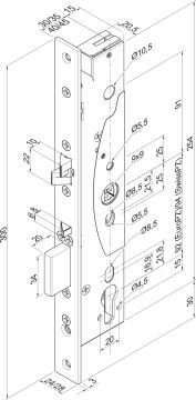 Serrure de sécurité version motorisée 509X402RZ