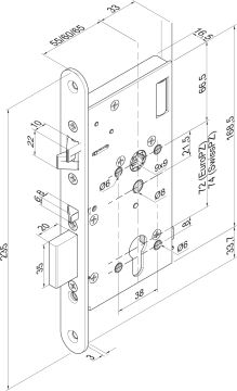 Serrure de sécurité version motorisée 509X702RZ