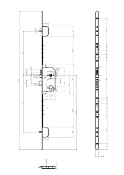 Verrouillage multipoints de sécurité antipanique (portes pleines) 40344PE-SV