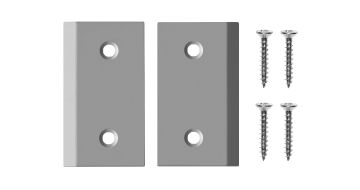 Jeu de plaques d’angle X3, tôle (acier inoxydable) type 1