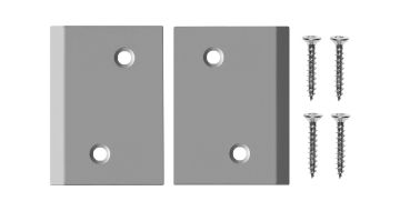Jeu de plaques d’angle X3, tôle (acier inoxydable) type 2