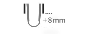 Rallongement des lèvres (+8 mm) 900914