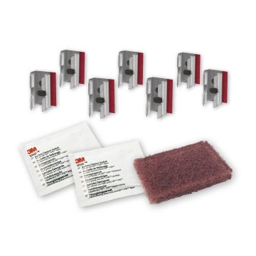 Set de collage U-Clip, pour cadres en acier