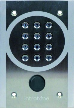 Clavier codé 12 touches avec lecteur de proximité - inox