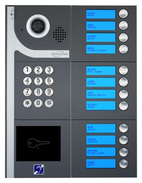Interphone 12B avec clavier - saillie - anthracite
