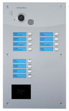 Interphone 12B sans clavier - encastrée - inox