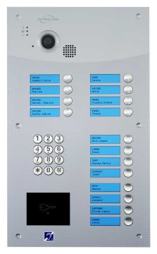 Interphone 16B avec clavier - encastrée - inox