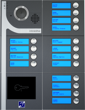 Interphone 16B sans clavier - saillie - anthracite