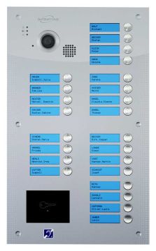 Interphone 24B sans clavier - encastrée - inox