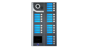 Interphone 24B sans clavier - saillie - anthracite