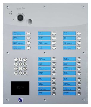 Interphone 28B avec clavier - encastrée - inox