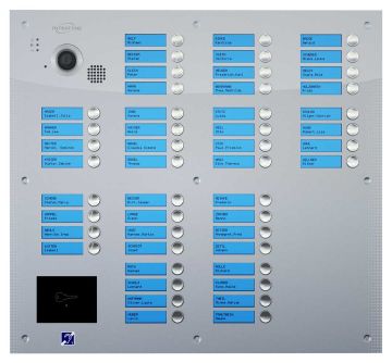 Interphone 48B sans clavier - encastrée - inox