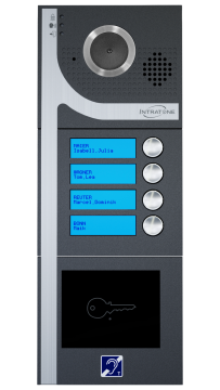 Interphone 4B sans clavier - saillie - anthracite
