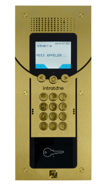 Interphone Vendone Smile - encastrée - laiton