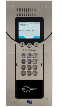 Kit interphone Vendone  Smile + centrale 1 porte - encastrée - inox