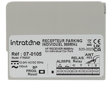 Récepteur HF spécial accès parking individuel avec antenne intégrée