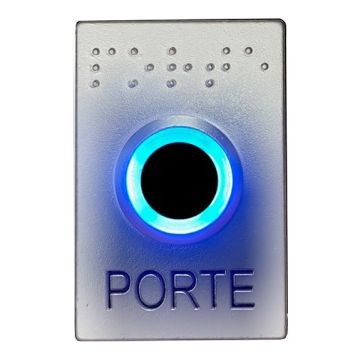 Bouton poussoir sans contact UB-one - sans plaque - Finition chrome mat