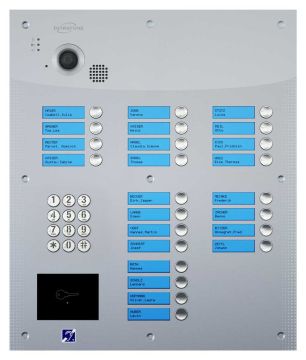 Interphone 20B avec clavier - encastrée - inox