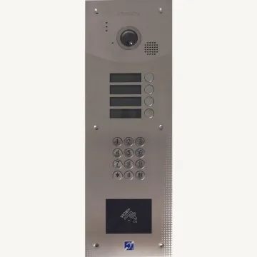 Interphone 4B sans clavier - encastrée - inox