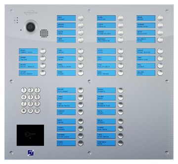 Interphone 52B avec clavier - encastrée - inox