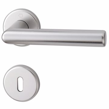 GARNITURE DE PORTE, série Amsterdam, aluminium F1 argent