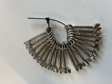 Trousseau de clés de chambre S2305 pour serrures Schänis